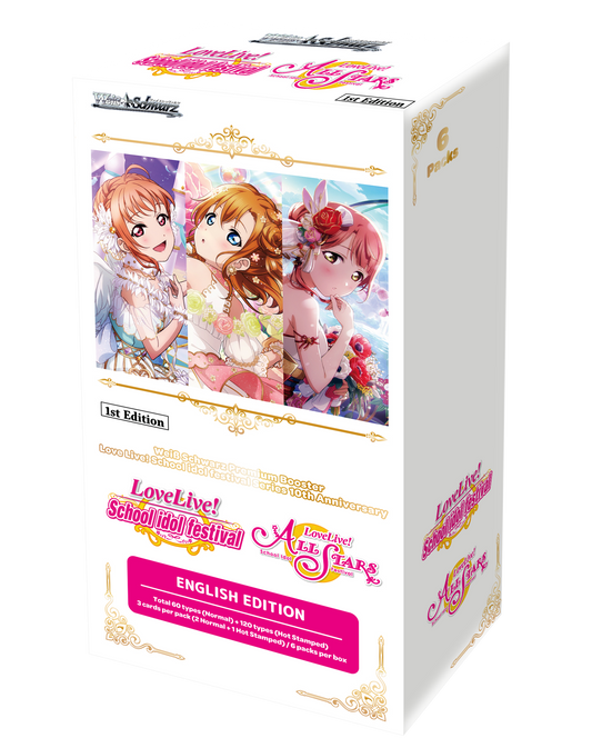 Weiss Schwarz - Love Live! School Idol Festival Series 10th Anniversary - Premium Booster Box (6 Packs)